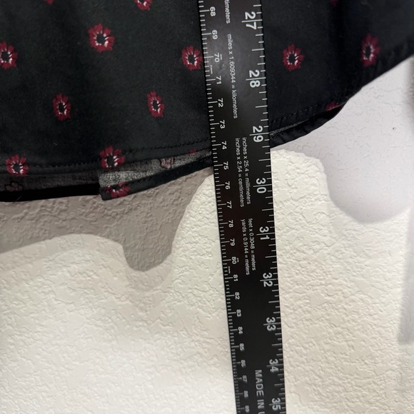 Ted Baker London Men’s Button Down Shirt – Black with Red Geometric Print – L - Picture 9 of 9